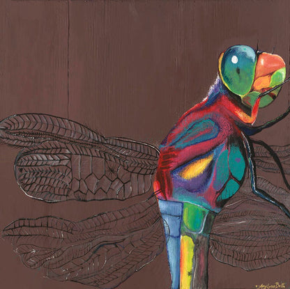 Dragonfly of Love - Canvas Print Original Artwork by Amy Watt