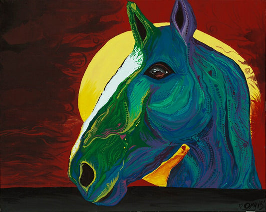 Del Mar Racehorse - Original Artwork by Amy Watt