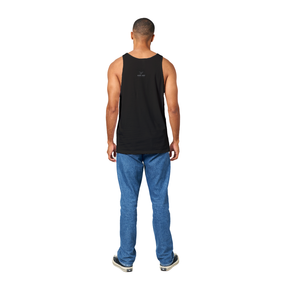 Raven on Stone - Premium Unisex Tank Top