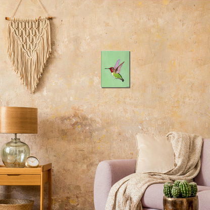 Hummingbird Canvas Print - Original Artwork by Amy Watt