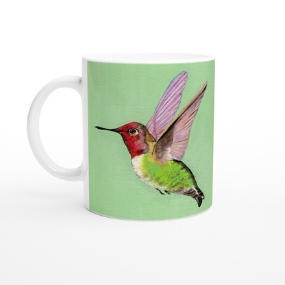 Stunning Hummingbird Mug - White 11oz Ceramic Mug