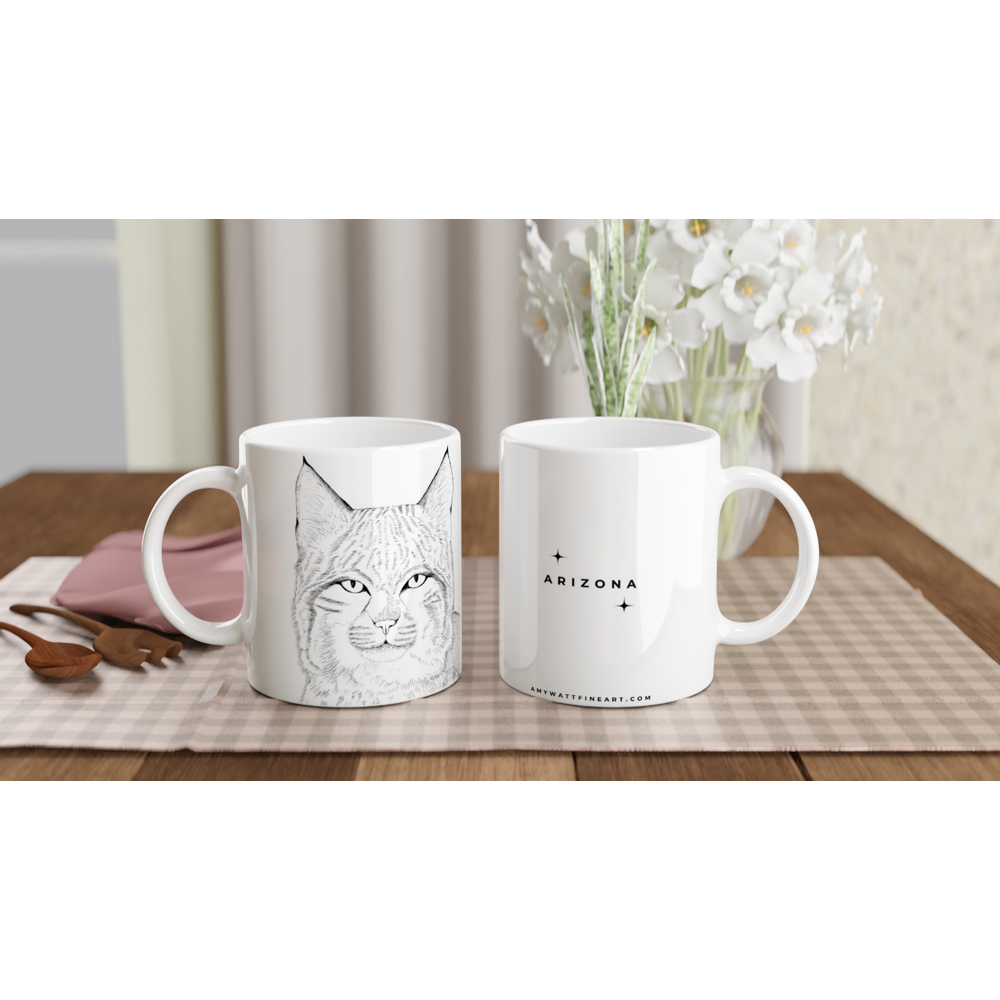 Arizona Bobcat - White 11oz Ceramic Mug