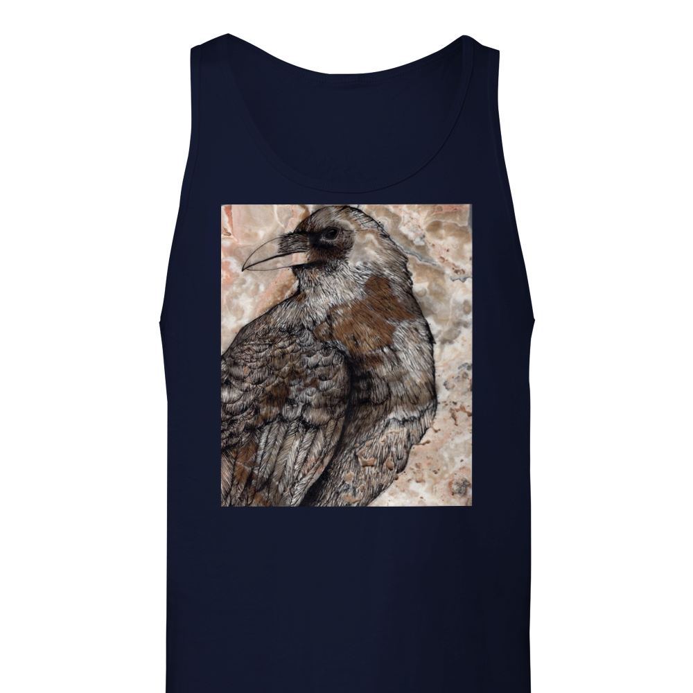 Raven on Stone - Premium Unisex Tank Top