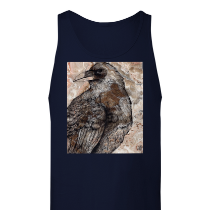 Raven on Stone - Premium Unisex Tank Top