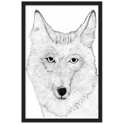 Wiley Coyote - Classic Matte Paper Wooden Framed Poster