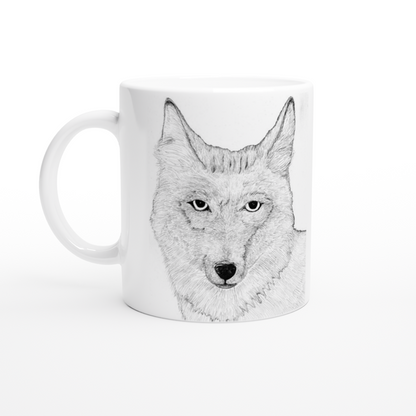 Arizona Coyote Mug - White 11oz Ceramic Mug