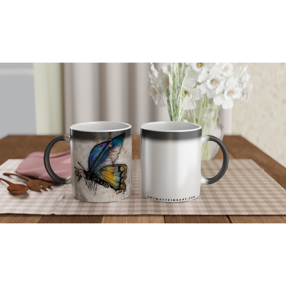 Butterfly Magic 11oz Ceramic Mug - Artwork revealed when hot!