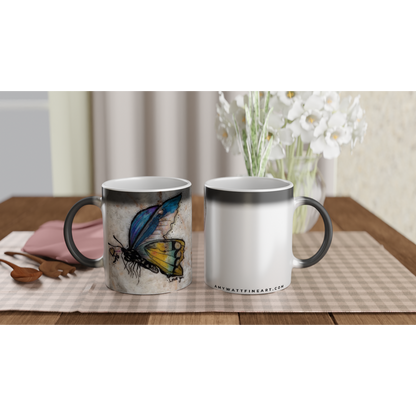 Butterfly Magic 11oz Ceramic Mug - Artwork revealed when hot!