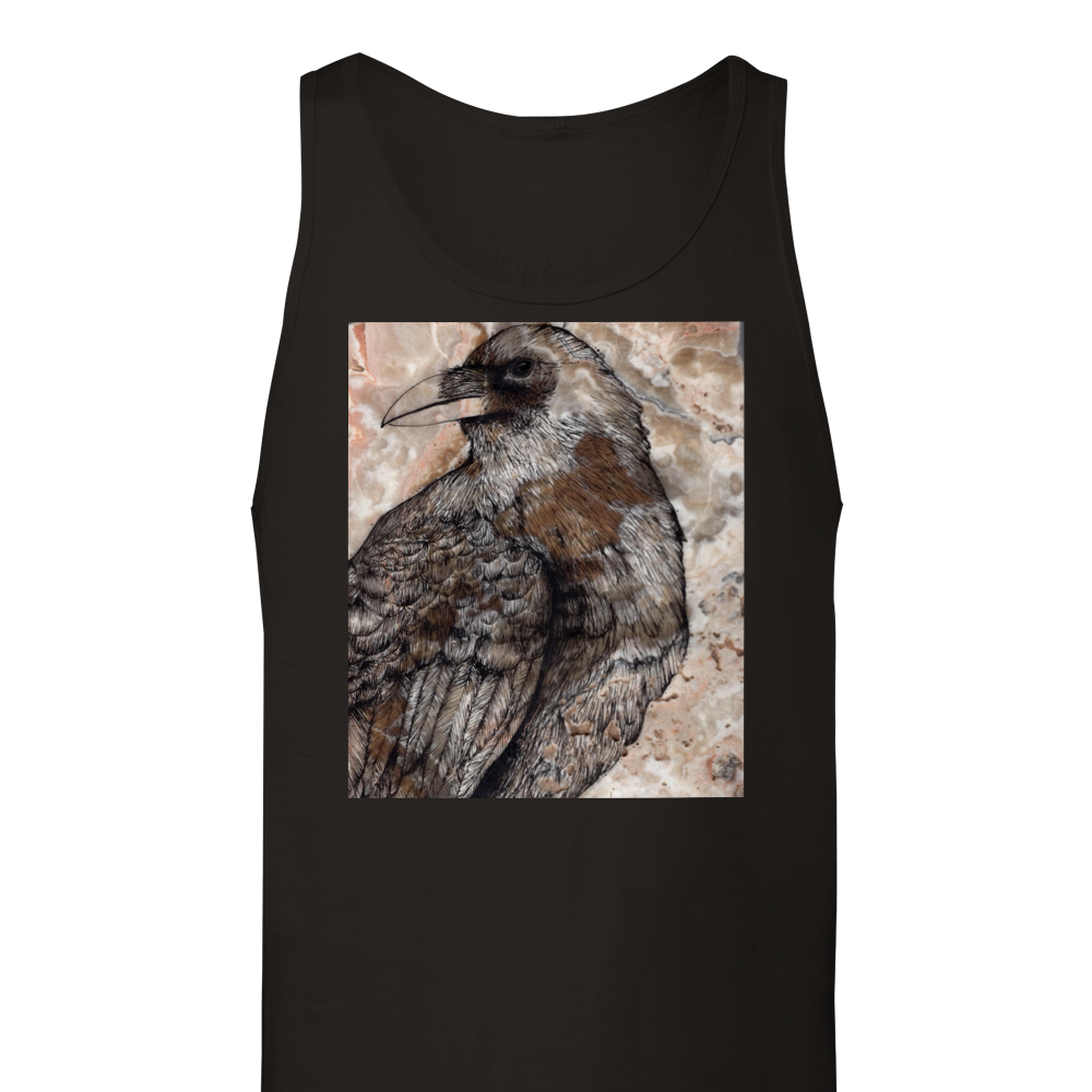 Raven on Stone - Premium Unisex Tank Top