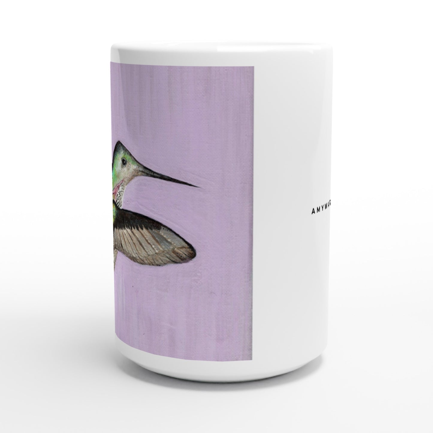 Hummingbird Mug - White 15oz Ceramic Mug