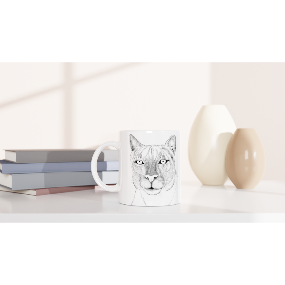 Arizona Mountain Lion - White 11oz Ceramic Mug