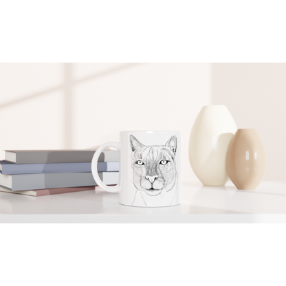 Arizona Mountain Lion - White 11oz Ceramic Mug