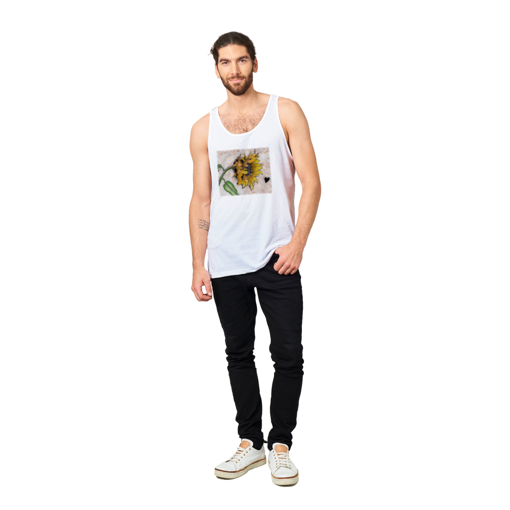 Sunflower on Stone - Premium Unisex Tank Top