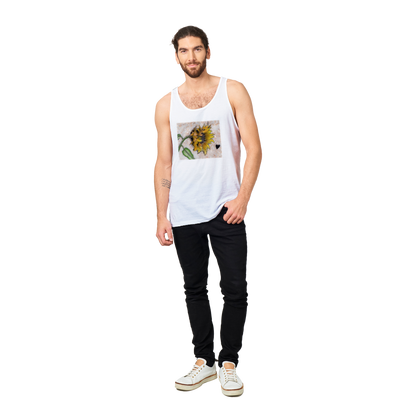 Sunflower on Stone - Premium Unisex Tank Top