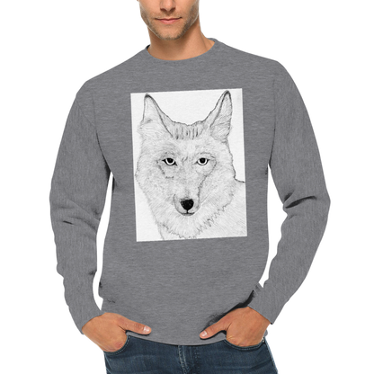 Coyote Sweatshirt - Premium Unisex Crewneck Sweatshirt