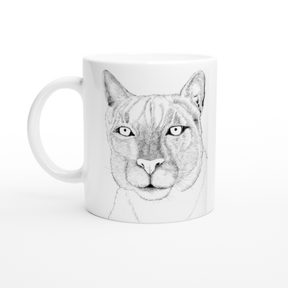 Arizona Mountain Lion - White 11oz Ceramic Mug