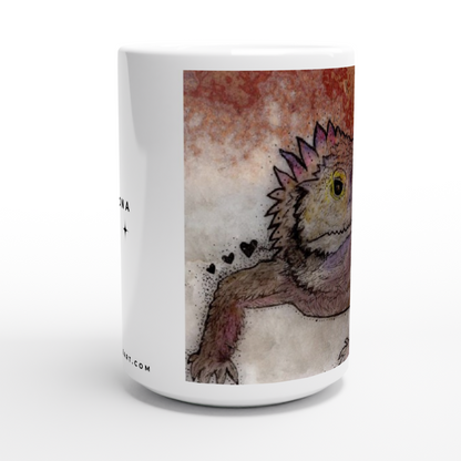 Horny Toad Mug - White 15oz Ceramic Mug