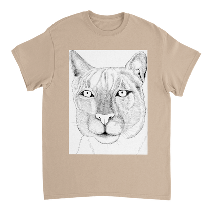 Arizona Mountain Lion - Heavyweight Unisex Crewneck T-shirt