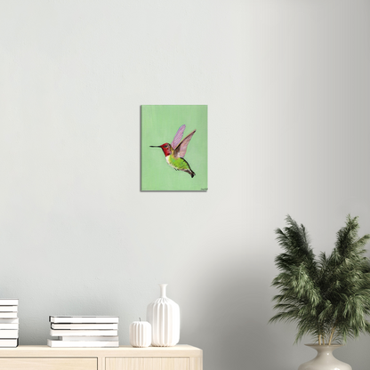 Hummingbird Canvas Print - Original Artwork by Amy Watt