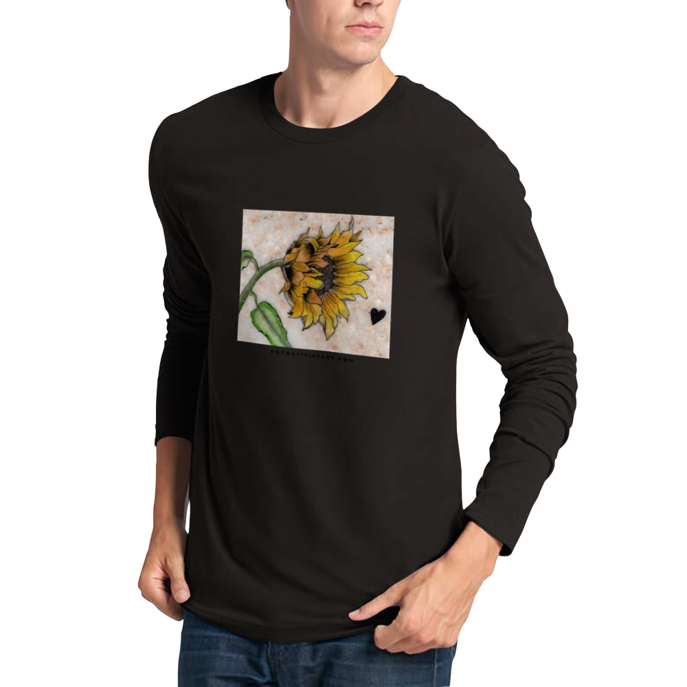 Sunflower on Stone - Premium Unisex Longsleeve T-shirt