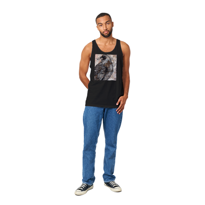 Raven on Stone - Premium Unisex Tank Top