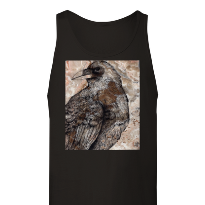 Raven on Stone - Premium Unisex Tank Top