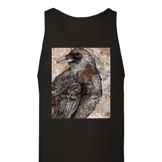 Raven on Stone - Premium Unisex Tank Top