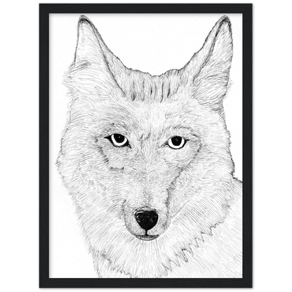 Wiley Coyote - Classic Matte Paper Wooden Framed Poster