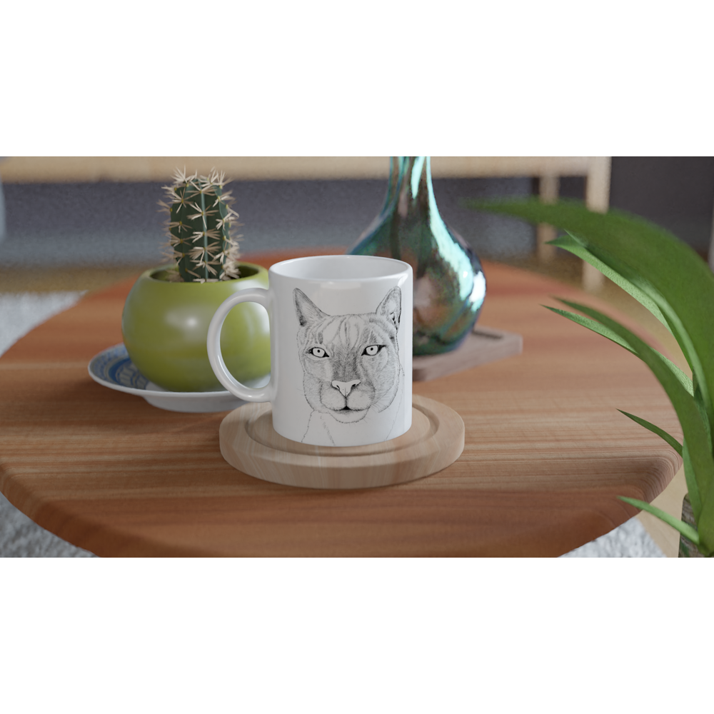 Arizona Mountain Lion - White 11oz Ceramic Mug