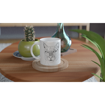 Arizona Mountain Lion - White 11oz Ceramic Mug