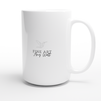 Stunning Hummingbird Mug - White 15oz Ceramic Mug