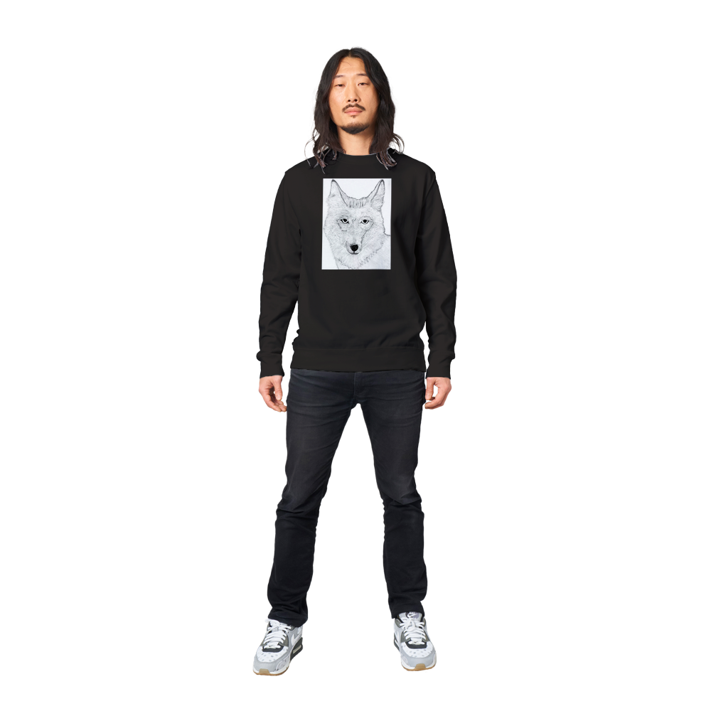 Coyote Sweatshirt - Premium Unisex Crewneck Sweatshirt