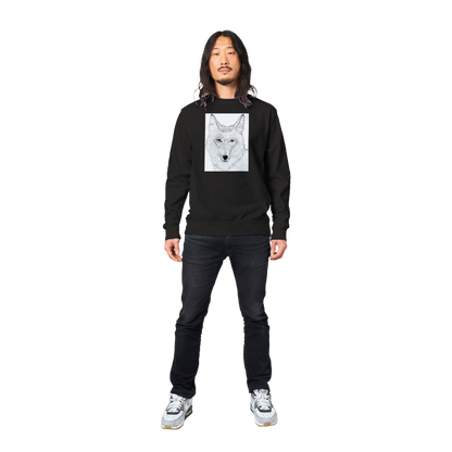 Coyote Sweatshirt - Premium Unisex Crewneck Sweatshirt