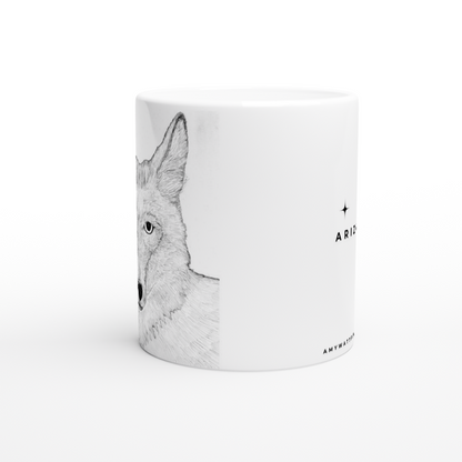 Arizona Coyote Mug - White 11oz Ceramic Mug