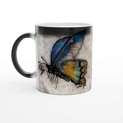 Butterfly Magic 11oz Ceramic Mug - Artwork revealed when hot!