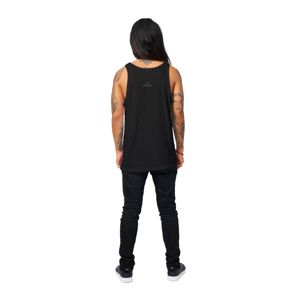 Raven on Stone - Premium Unisex Tank Top