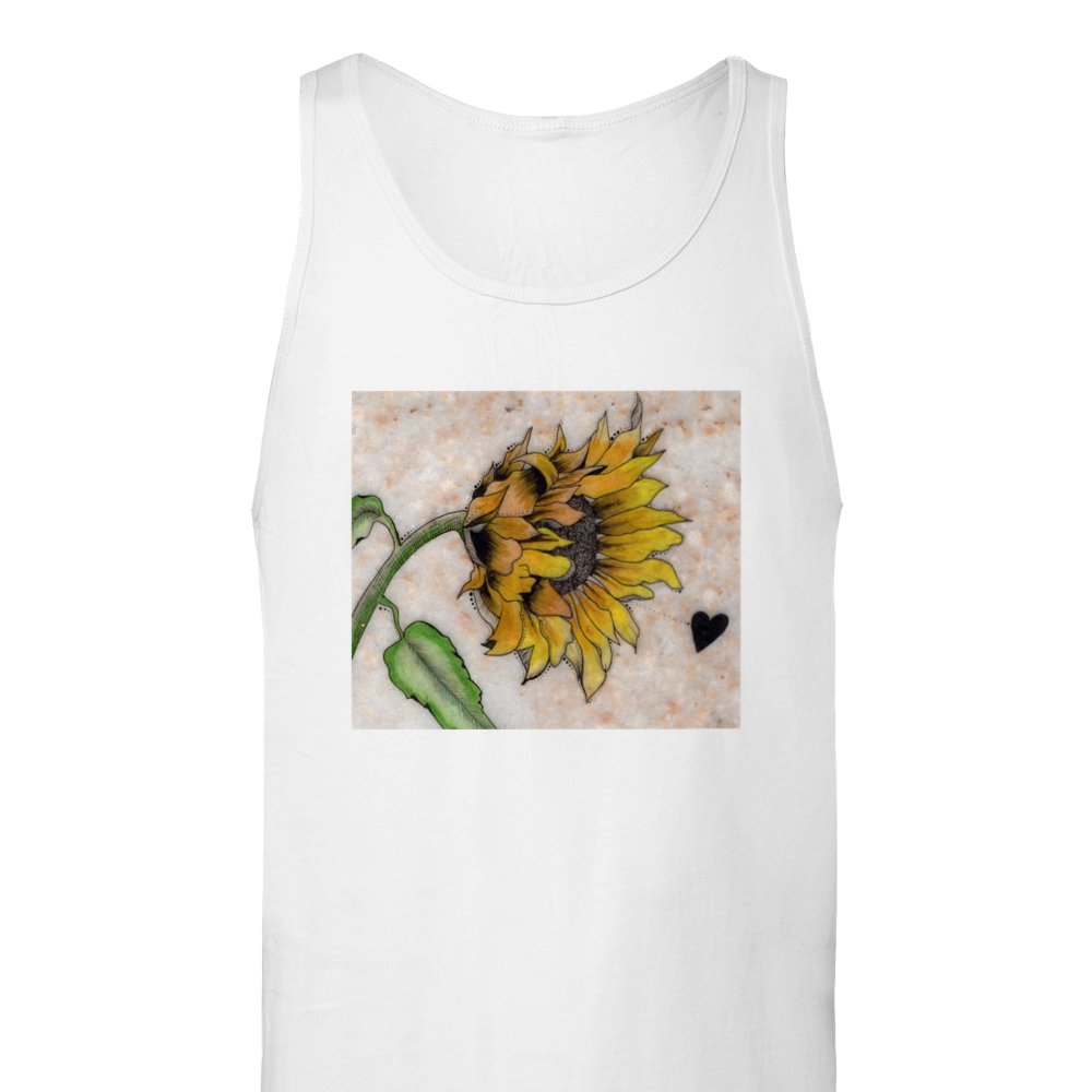 Sunflower on Stone - Premium Unisex Tank Top