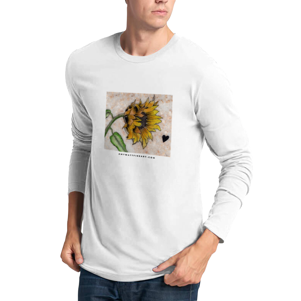 Sunflower on Stone - Premium Unisex Longsleeve T-shirt