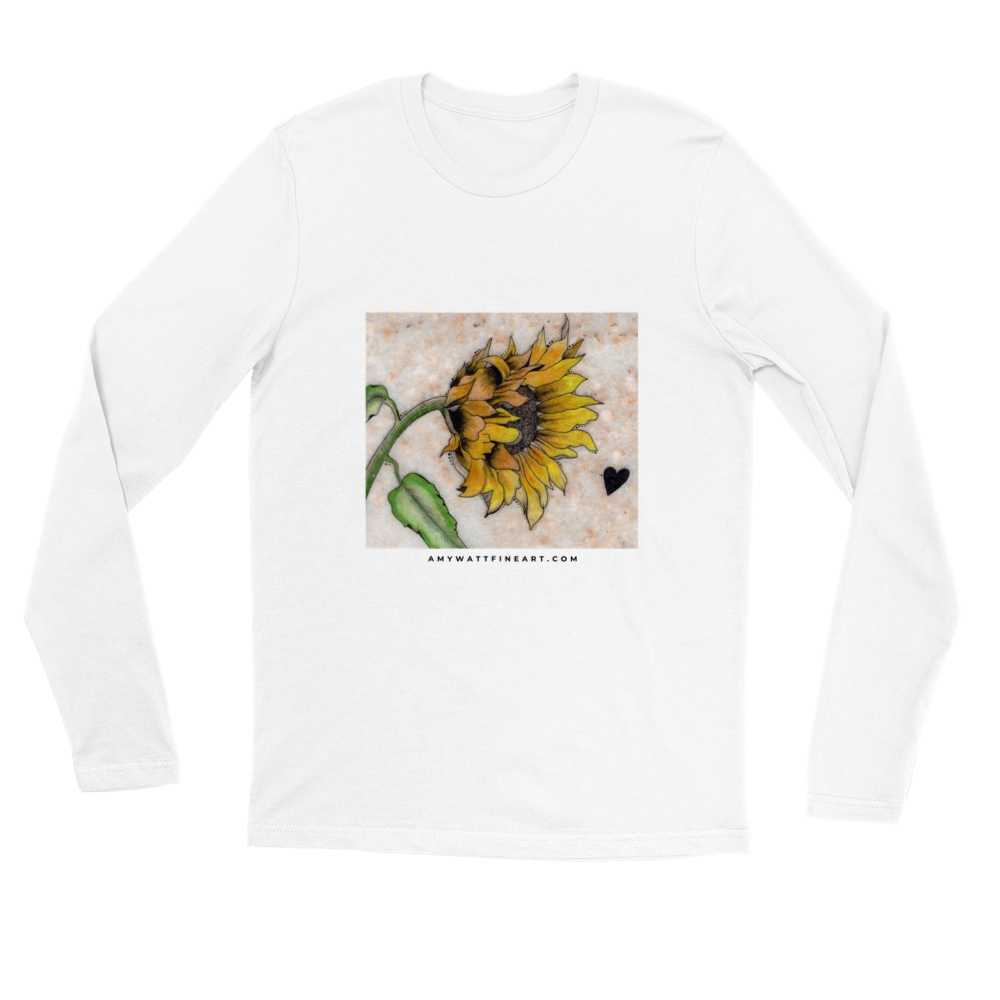 Sunflower on Stone - Premium Unisex Longsleeve T-shirt