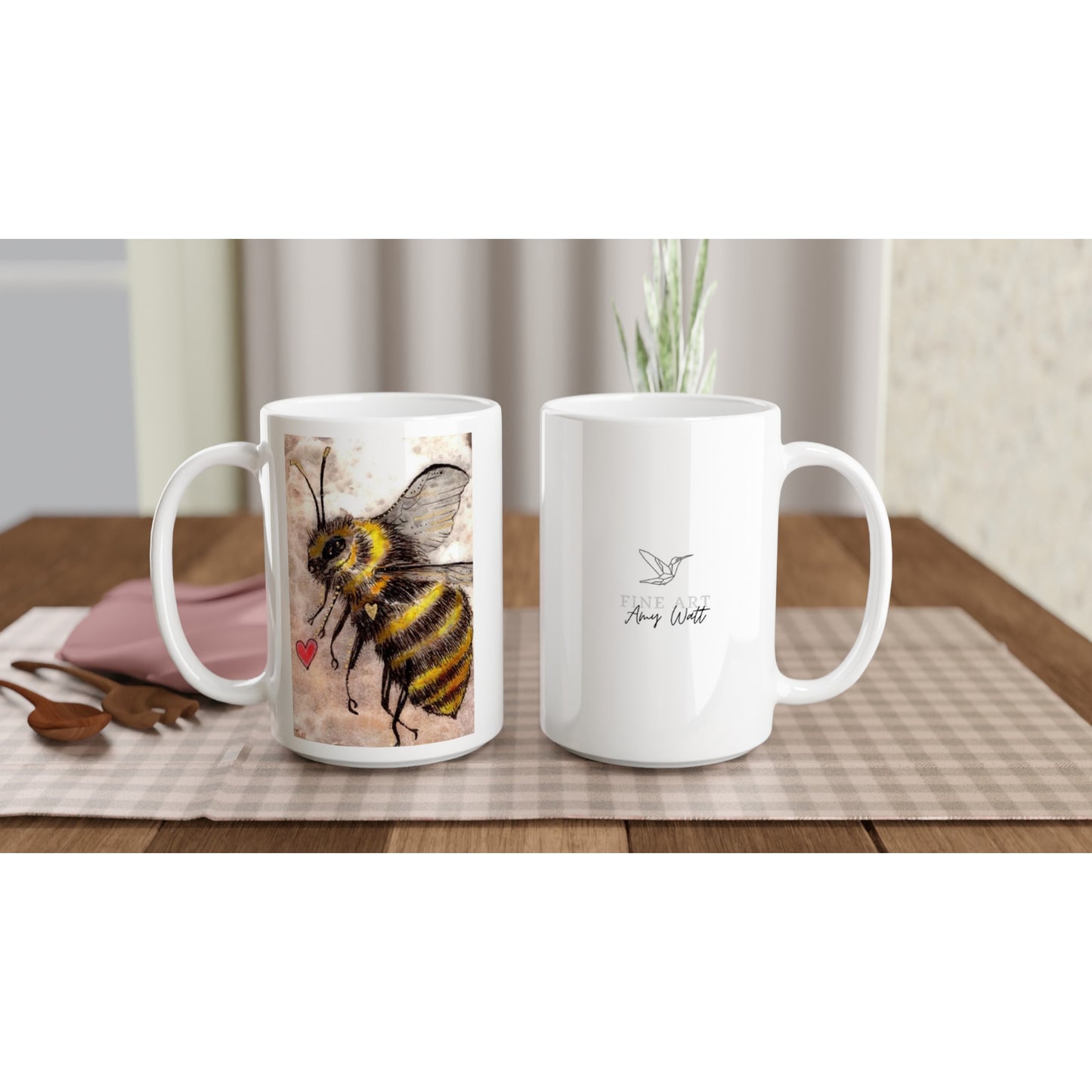 Bee 15oz Ceramic Mug