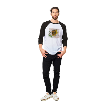 Sunflower on Stone - Unisex 3/4 sleeve Raglan T-shirt