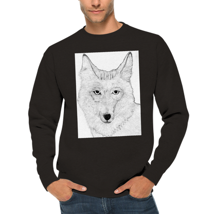 Coyote Sweatshirt - Premium Unisex Crewneck Sweatshirt