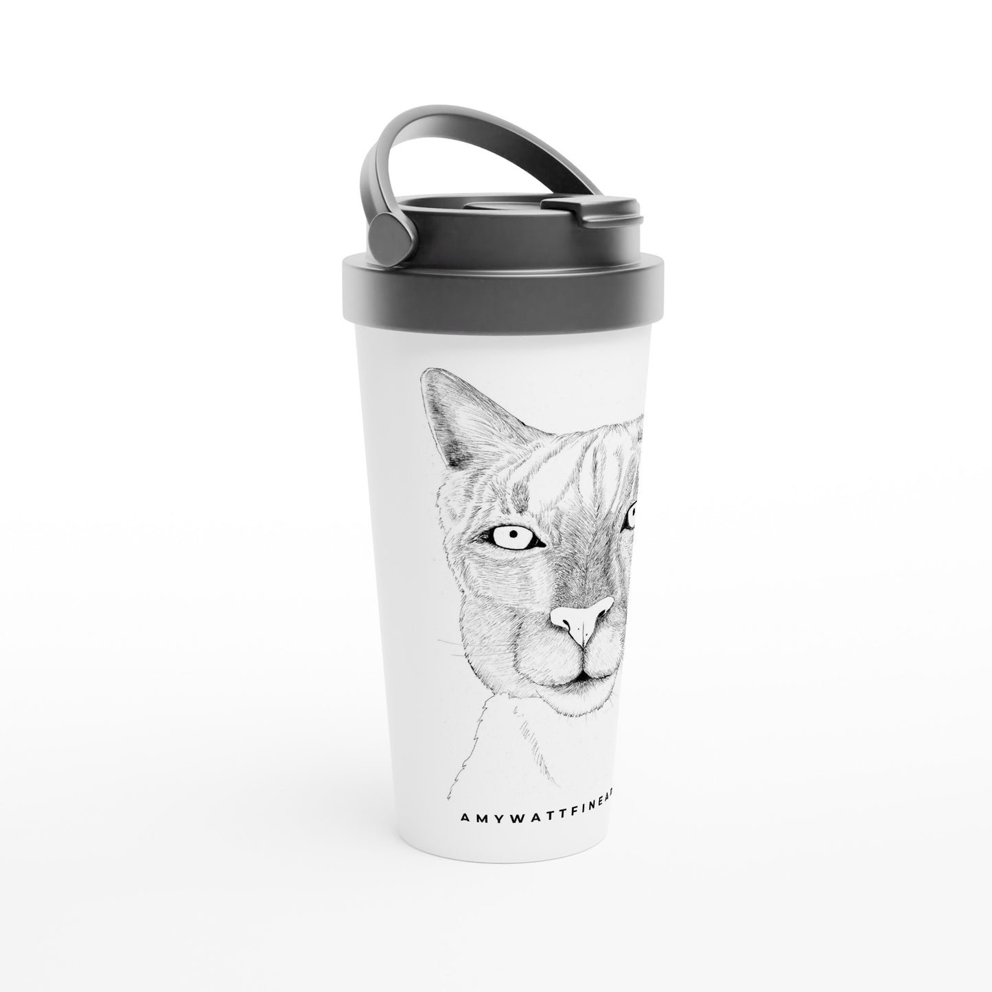 Arizona Mountain Lion 15oz Stainless Steel Travel Mug