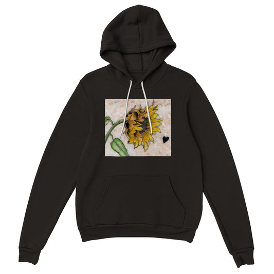 Sunflower on Stone - Premium Womens Pullover Hoodie