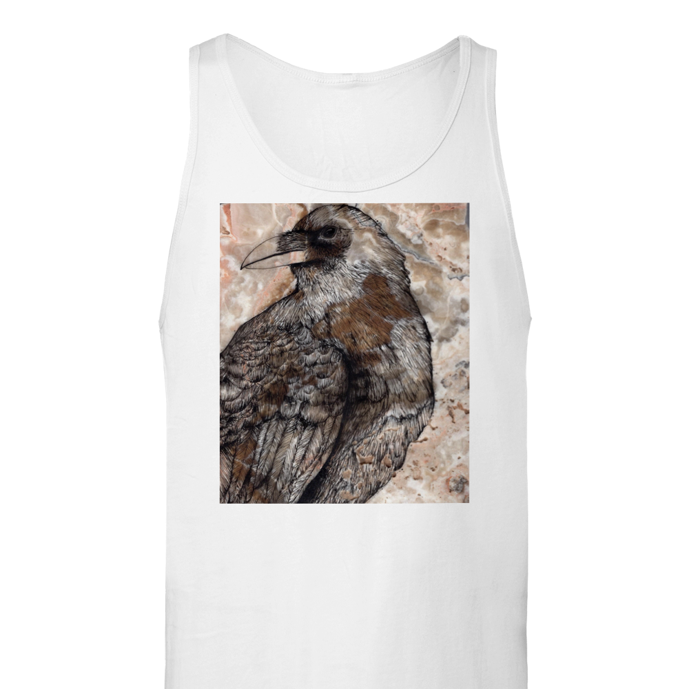 Raven on Stone - Premium Unisex Tank Top