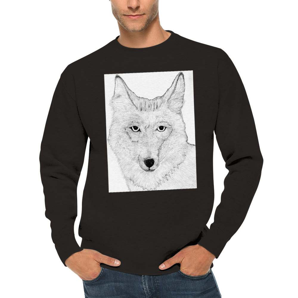 Coyote Sweatshirt - Premium Unisex Crewneck Sweatshirt