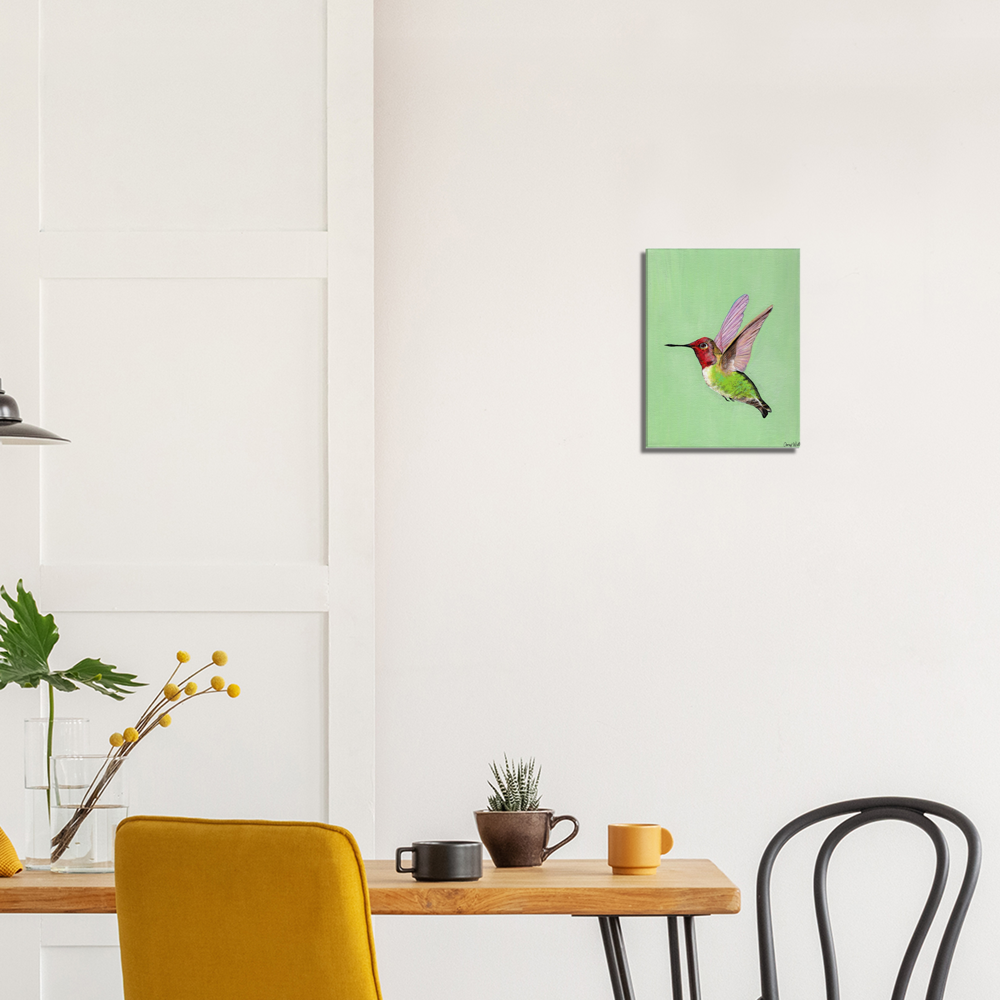 Hummingbird Canvas Print - Original Artwork by Amy Watt