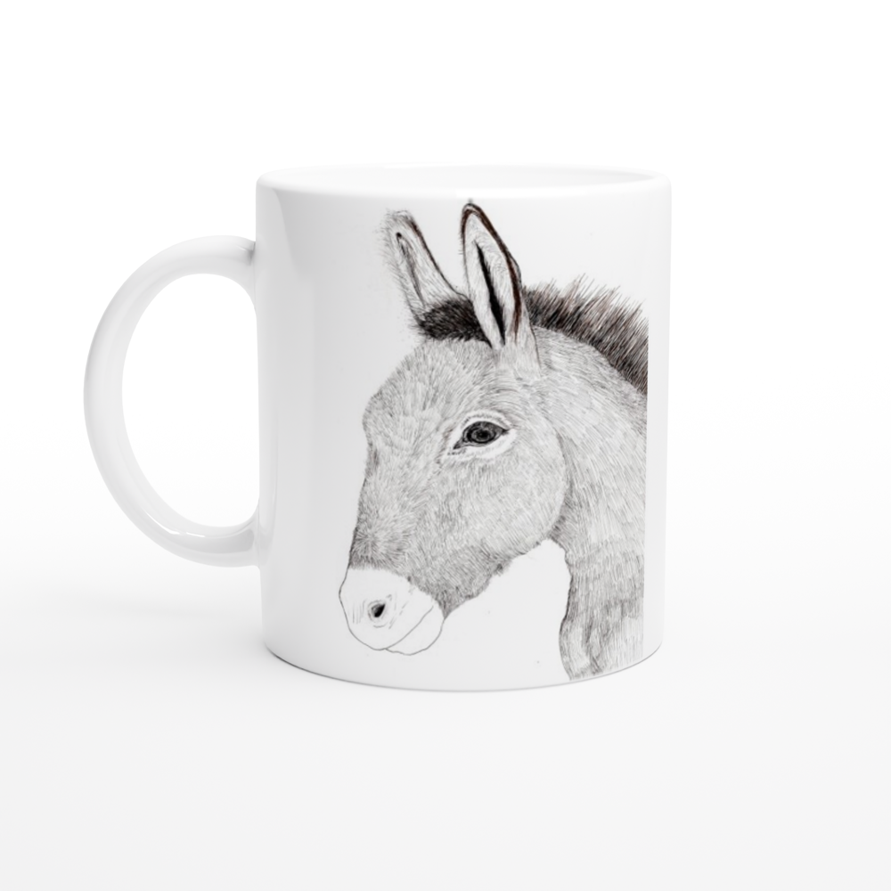 Wild Arizona Burro - White 11oz Ceramic Mug