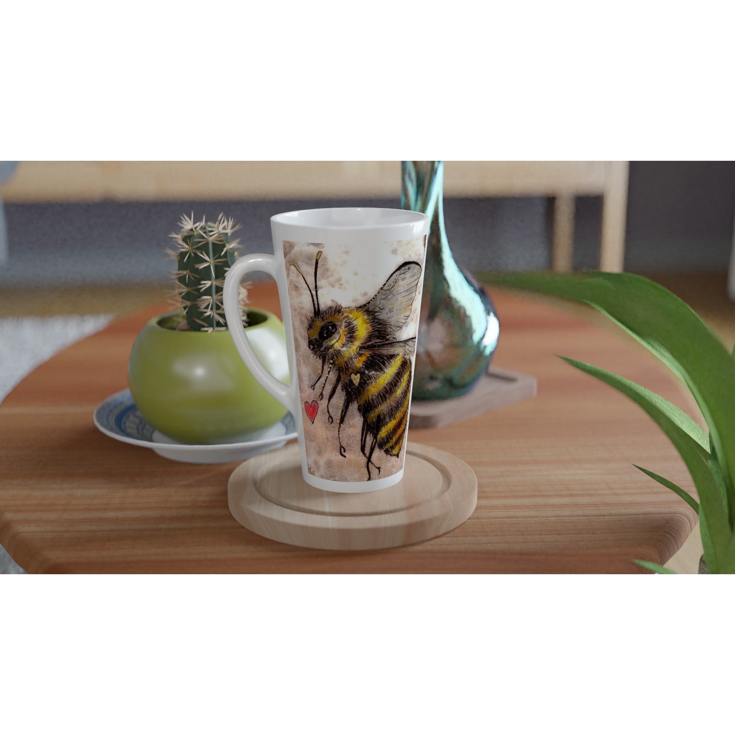 Bee Mug - Latte 17oz Ceramic Mug