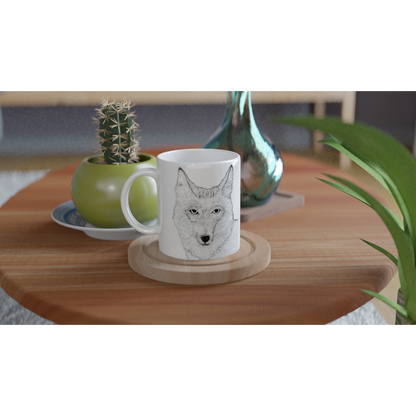 Arizona Coyote Mug - White 11oz Ceramic Mug